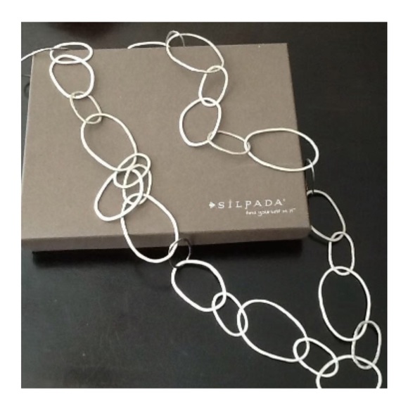 Silpada Bubble Up Sterling silver link long necklace - Picture 4 of 4